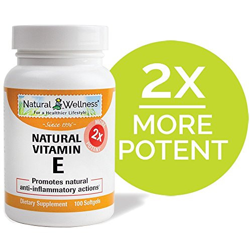 Natural Wellness Vitamin E _ Mixed Tocopherols _ 400iu_ 100 Softgels
