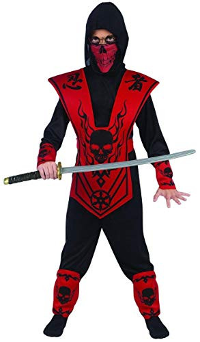 Fun World Skull Lord Ninja Costume Red L