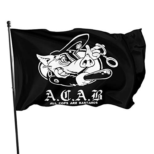QQQQW A.C.A.B. All Cops are Bastards Outdoor Flag Home Garden Flag Banner Flag USA Flag Decorative Flag 3x5 Ft Flag