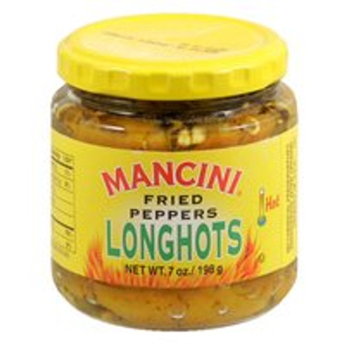 Mancini _ Fried HOT Peppers _LongHots__ _3__ 7 oz. Jars