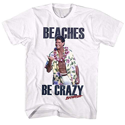 A and E Designs Baywatch Mitch Buchannon T_Shirt_ White_ Medium
