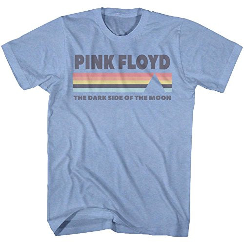 A and E Designs Pink Floyd T_Shirt The Dark Side of The Moon Light Blue Heather Tee_ Medium