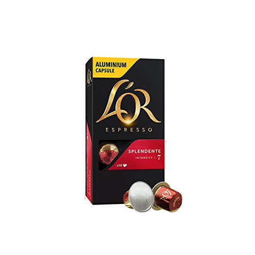 L'OR Espresso Spendente Aluminium Coffee Capsules_ Intensity 7 10 per pack