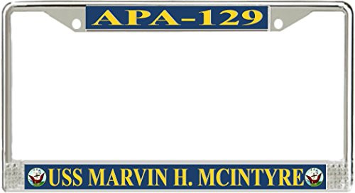MilitaryBest USS Marvin H. McIntyre APA_129 License Plate Frame