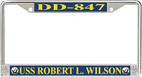 MilitaryBest USS Robert L. Wilson DD_847 License Plate Frame