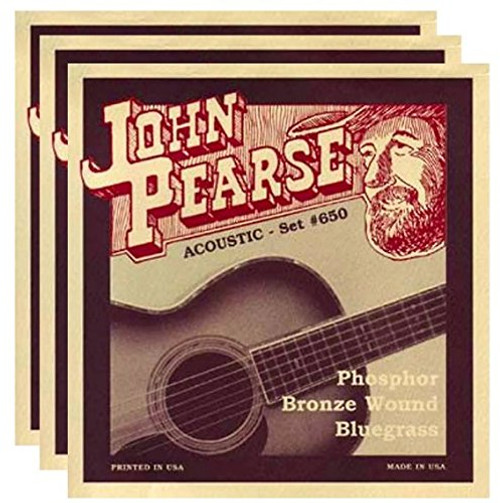 John Pearse Acoustic Strings Phosphor Bronze Bluegrass 12_56 _3 Pack_ John Pearse Acoustic Strings Phosphor Bronze Bluegrass 12_56 _3 Pack_