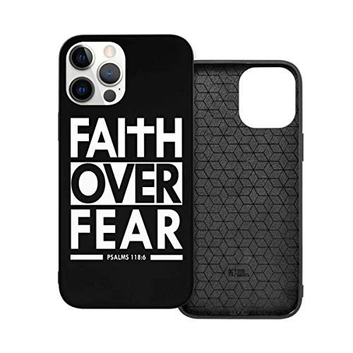 GMGMJY Fait_h Over Fear Bible Scripture Verse Christian Case for iPhone 12.Case TPU Protective Case for iPhone 12 Pro Iphone12 Pro Max_6.7