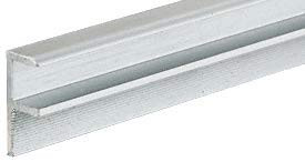CRL Satin Anodized Aluminum Showcase  inch F inch  Extrusion _ 12 ft Long _Misc._