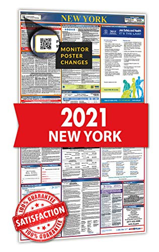 2021 Labor Law Poster _ All in One State and Federal Labor Law Poster for Workplace Compliance New York