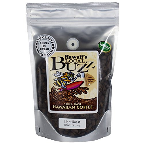 Hawaii's Local Buzz Whole Bean Coffee_ Light Roast_ 7 Ounce