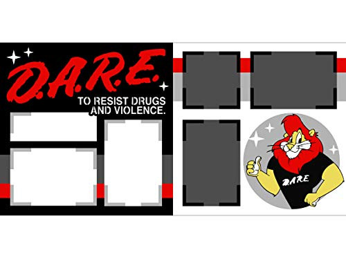 inch D.A.R.E inch  Assembled Scrapbook Page Kit