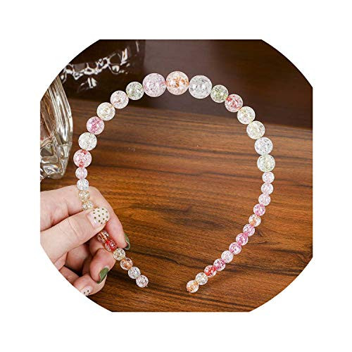 daydremer' secret lifeWomen Big Imitation Pearls Hairband Beaded Bezel Imitation Pearl Headband Hair Accessories Girls Non Slip Hair Hoop Bezel Headdres_B_One Size