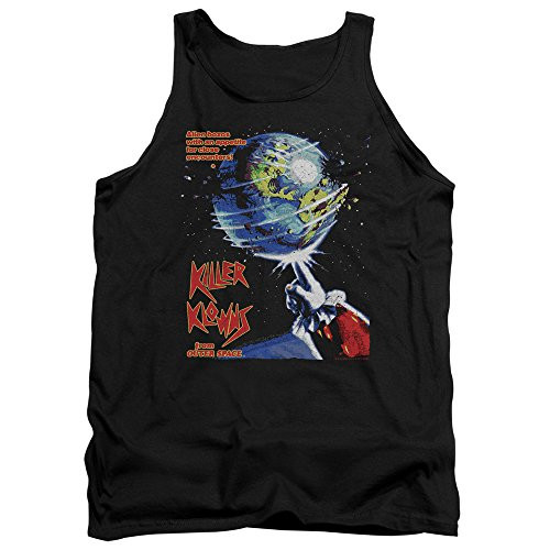 A and E Designs Killer Klowns from Outer Space Tanktop Movie Poster Black Tank_ XL