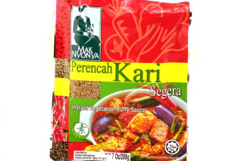 Perencah Kari Segera _Instant Vegetarian Curry Sauce_ _ 7oz _Pack of 3_