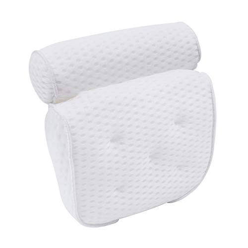 Obobb Bath Pillows for Tub_Bath Pillow Bathtub 4D Mesh Spa Pillow with 7 Suction Cups for Head Back Shoulder and Neck Support Tub Pillow