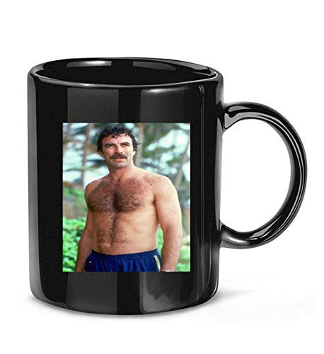 DansTee  Tom  Selleck  Magnum  P.I.  Barechested Coffee Mug for Women and Men Tea Cups
