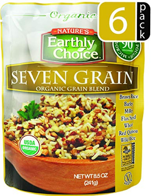 Nature's Earthly Choice Organic Blend_ Seven Grain_ 8.5 Ounce _Pack of 6_ Nature's Earthly Choice Organic Blend_ Seven Grain_ 8.5 Ounce _Pack of 6_
