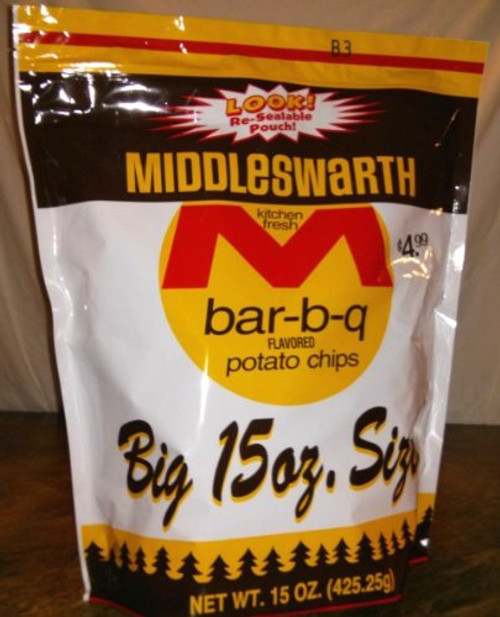 Middleswarth Chips_ BBQ_ 15_Ounce _Pack of 2_