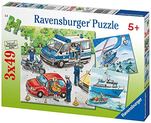 Ravensburger Police in Action Jigsaw Puzzle _3 x 49 Piece_