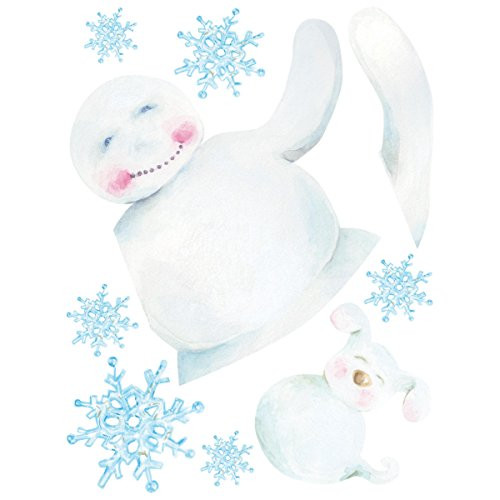 Wallies Wall Decals, Snowman Vinyl Wall Mural