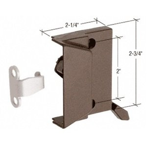 C.R. LAURENCE EP23053 CRL Bronze Window Sash Lock with 2 inch  Screw Holes