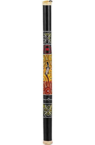 Meinl Percussion RS1BK_M L 31.5 inch  Med Large Bamboo Rain Stick with Sustaining Trickle Effect and Hand Painted Design_Black
