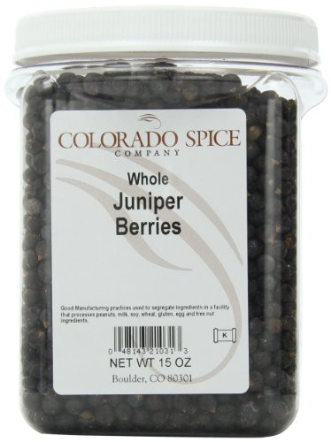 Colorado Spice Juniper Berries, Whole, 15-Ounce Jar