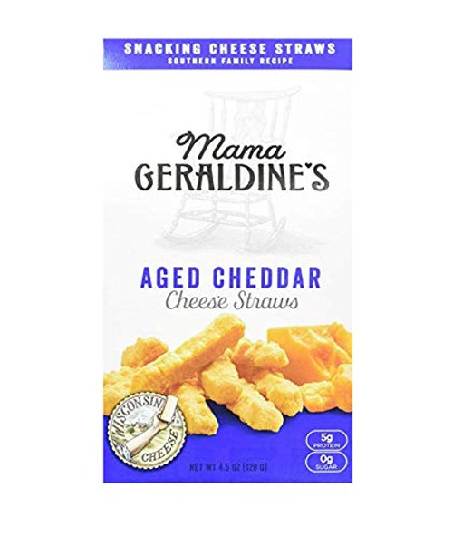 Mama Geraldine's Aged Cheddar Cheese Straws _ 4.5 oz _Pack of 3_ Mama Geraldine's Aged Cheddar Cheese Straws _ 4.5 oz _Pack of 3_