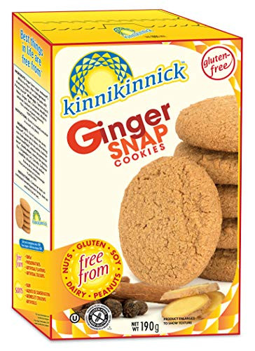 Kinnikinnick Gluten Free Cookies_ Ginger Snap_ 7 Ounce _Pack of 6_