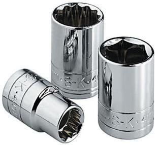 S K Hand Tools 48220 _ Socket 20mm 1 2in. Drive Standard 6 Point