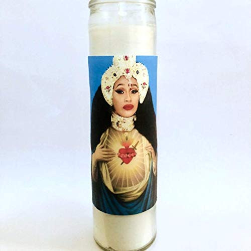 Saint Cardi B _ Prayer Candle _ Iconic Icons Saint Cardi B _ Prayer Candle _ Iconic Icons