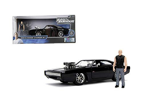 JADA 1  24 W B _ Metals _ Hollywood Rides _ Fast  and  Furious _ Dodge Charger R T  and  Dom Figure 30737