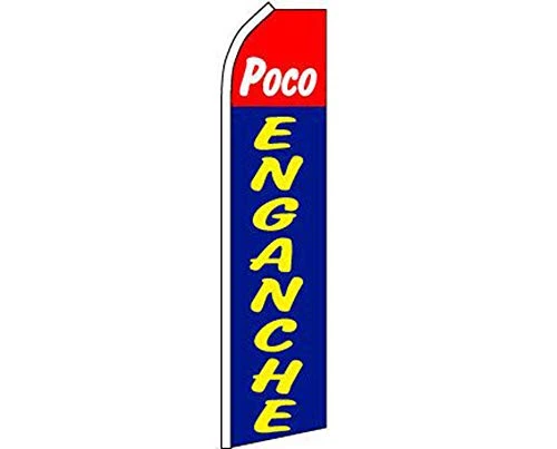 K's Novelties Poco Enganche Red  and  Blue Swooper Super Feather Advertising Flag