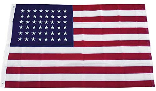 K's Novelties 3x5 Ft 48 Stars American Flag Embroidered Nylon USA US Old Glory Star Spangled