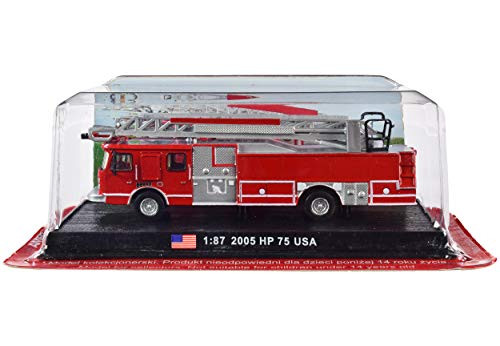 2005 E_One HP 75 Fire Engine 1 87 _HO_ Scale Diecast Model by Amercom ACSF42