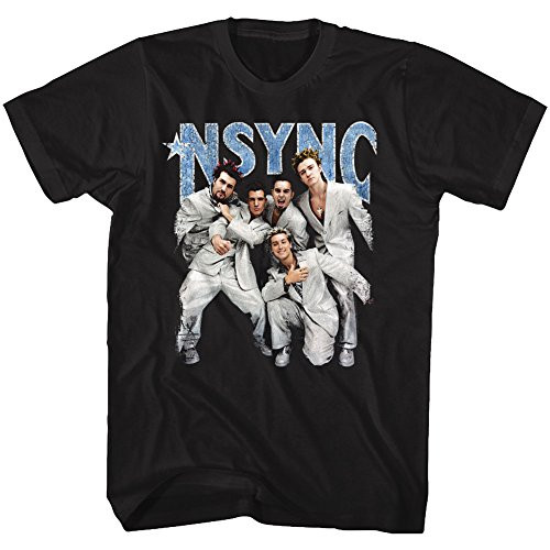 A and E Designs NSYNC T_Shirt Strike a Pose Black Tee_ 3XL
