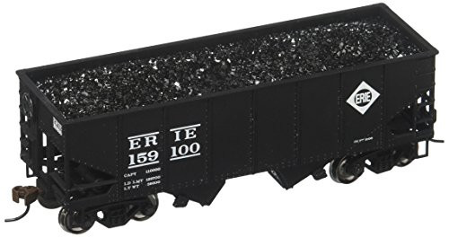 Bachmann Industries 159100 55 Ton 2-Bay USRA Outside Braced Hopper with Removable Load Erie Car, HO Scale