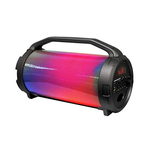 Magnavox MMA3723 Portable Speakers with Color Changing RGB Lights Portable Bluetooth Wireless Speaker HD Stereo with Built_in Micrphone Input_ AUX in and Volume Control