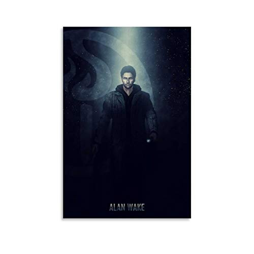 J Alan Wake Poster Decorative Painting Canvas Wall Art Living Room Posters Bedroom Painting 20x30inch_50x75cm_