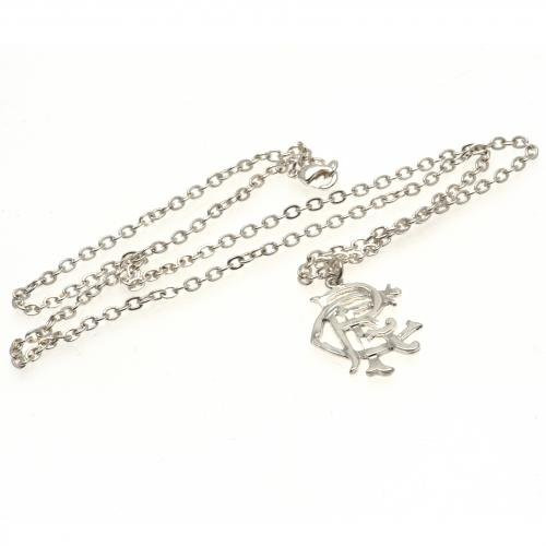 Silver Plated Pendant  and  Chain _ Rangers F.C