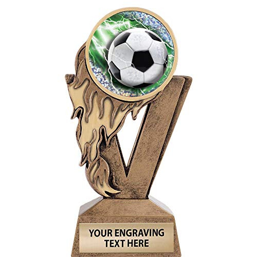 Crown Awards Gold Soccer Trophies_ 6.25 inch H Custom Fireball Soccer Trophy Crown Awards Gold Soccer Trophies_ 6.25 inch H Custom Fireball Soccer Trophy