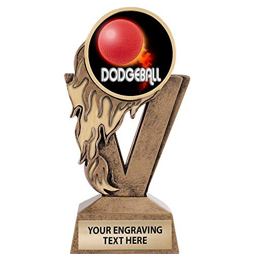 Crown Awards Gold Dodgeball Trophies_ 6.25 inch H Custom Fireball Dodgeball Trophy Crown Awards Gold Dodgeball Trophies_ 6.25 inch H Custom Fireball Dodgeball Trophy