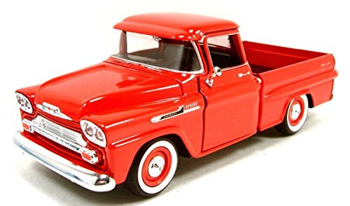 Motor Max 1 24 W B American Classics 1958 Chevrolet Apache Fleet Side Pickup Diecast Truck