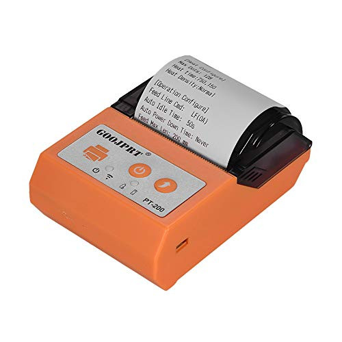 Aibecy GOOJPRT PT200 Portable Wireless BT 58mm Receipt Thermal Printer Mini Personal Bill Printer Compatible with ESC POS Print Commands Set for iOS Android Windows for Restaurant Supermarket Retail