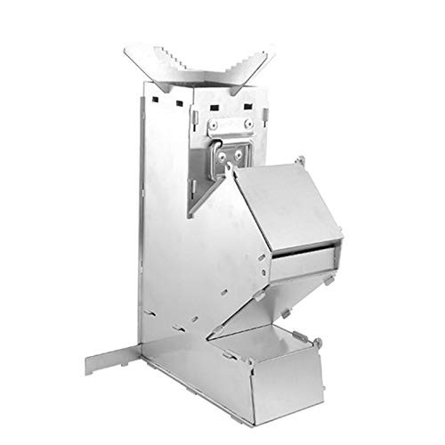 Obobb Camp Stove_Camping Stove Collapsible Wood Burn Stainless Steel Rocket Stove Portable Camping Stove Obobb Camp Stove_Camping Stove Collapsible Wood Burn Stainless Steel Rocket Stove Portable Camping Stove