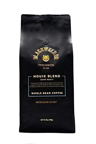 Blackwelder Coffee_ Dark Roast _2 lbs_ Whole Bean 100 Percent  Arabica House Blend_ Fresh Roasted Small Batch