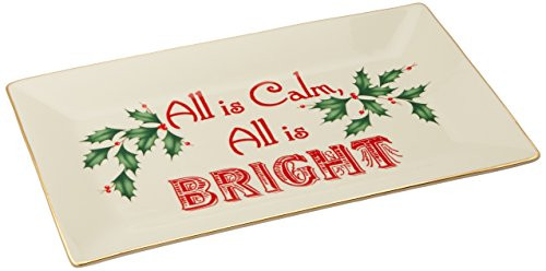 Lenox Home for The Holidays Sentiment Tray, Ivory