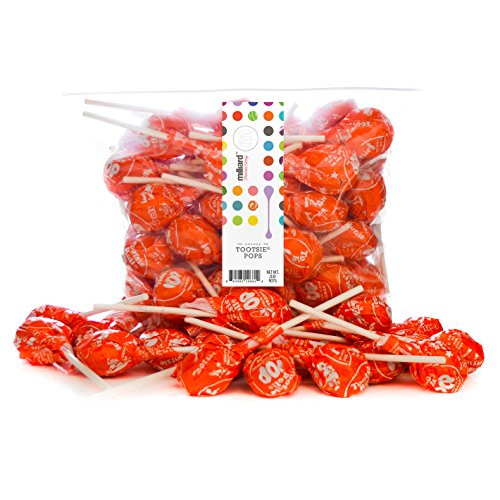 Tootsie Pops Orange _ 2 Lb. Resealable Bag _approx. 50 pops_ Tootsie Pops Orange _ 2 Lb. Resealable Bag _approx. 50 pops_