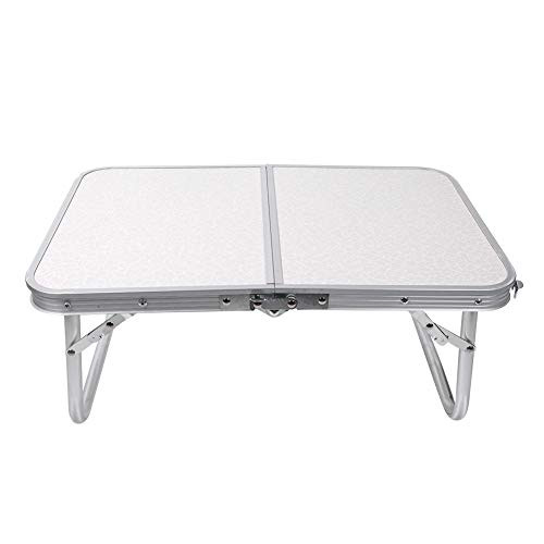 EBTOOLS Folding Camping Table Portable Adjustable Height Lightweight Aluminum Folding Table for Outdoor Picnic Cooking_Expansion Size  23.6X15.7X10.2in