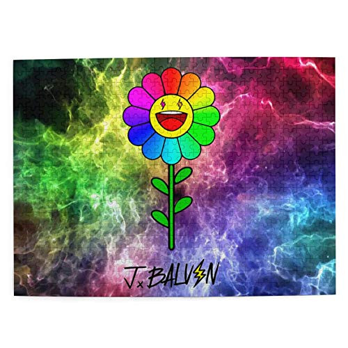 J Balvin Jigsaw Puzzles Picture Puzzle 500 Pieces Diy Wooden Puzzles Game Educational Decompression Toy For Adult And Kids